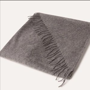 Wilfred Aritzia Heather Grey Wool Triangle Scarf